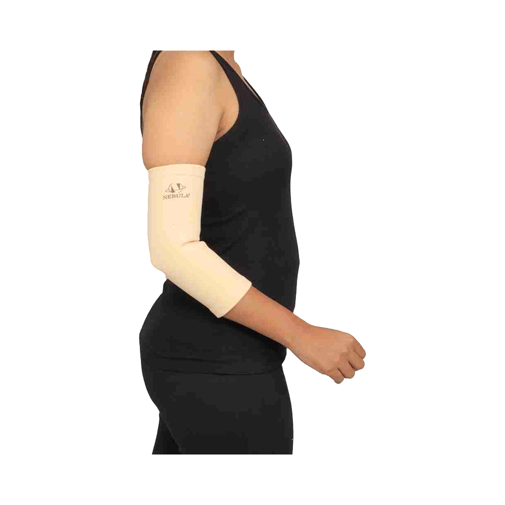 Nebula NR 159 Elastic 4 Way Tennis Elbow Cap 9 inch Extra Large Cream