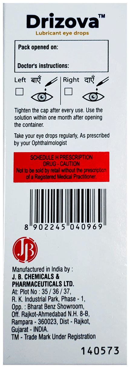Drizova Lubricant Eye Drop - Image 2