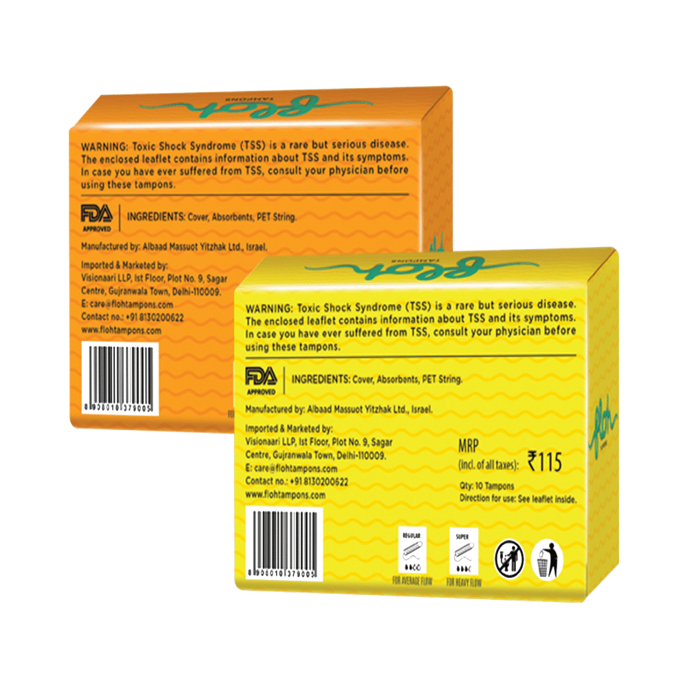 FLOH Combo of Regular and Super Tampons (10+10) - Image 2