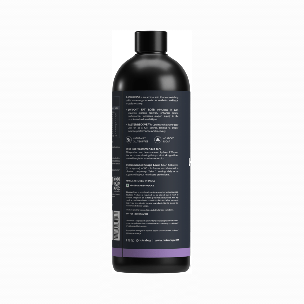 Nutrabay Pro Liquid L-Carnitine + Vitamin B5 Lemon - Image 3