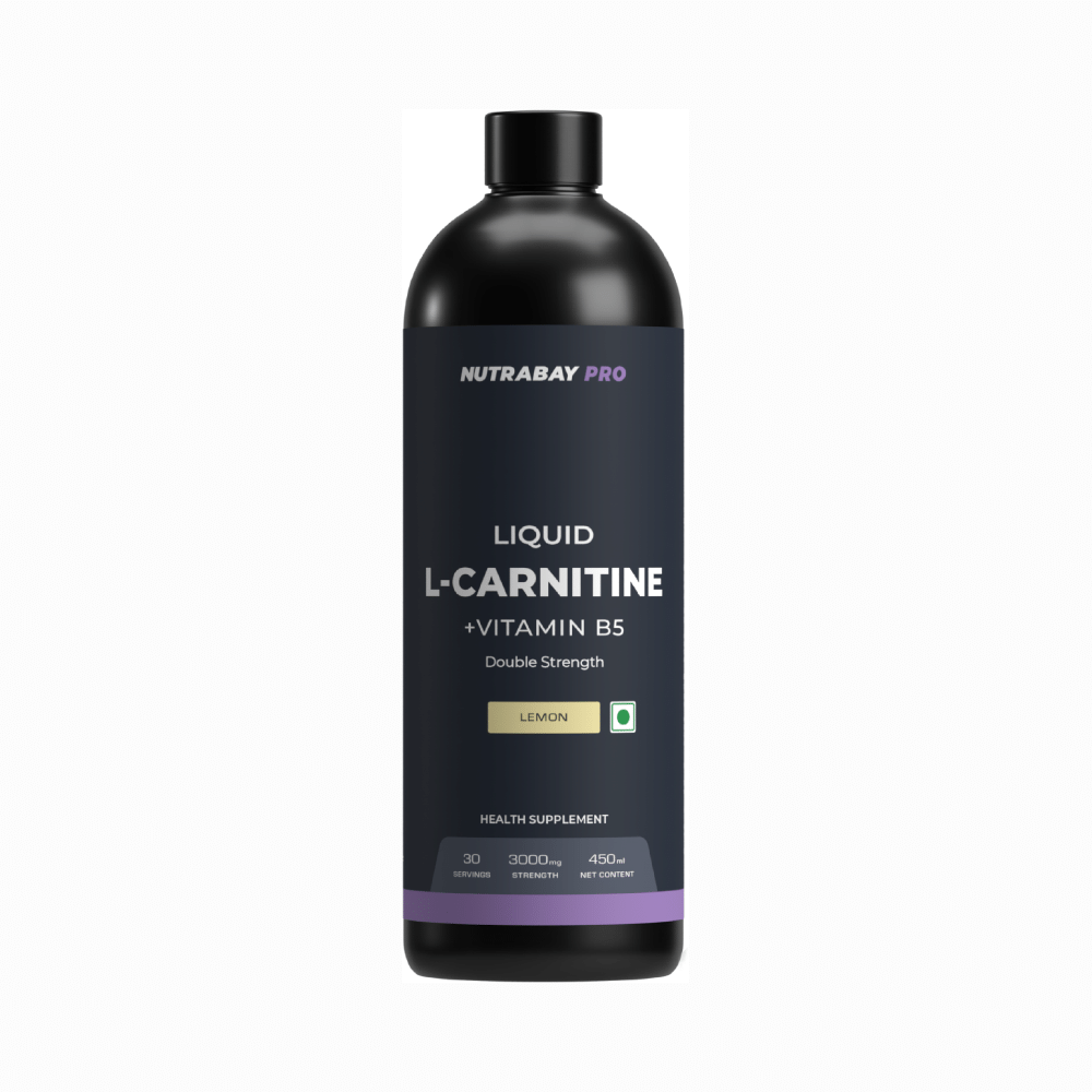 Nutrabay Pro Liquid L-Carnitine + Vitamin B5 Lemon - Image 1