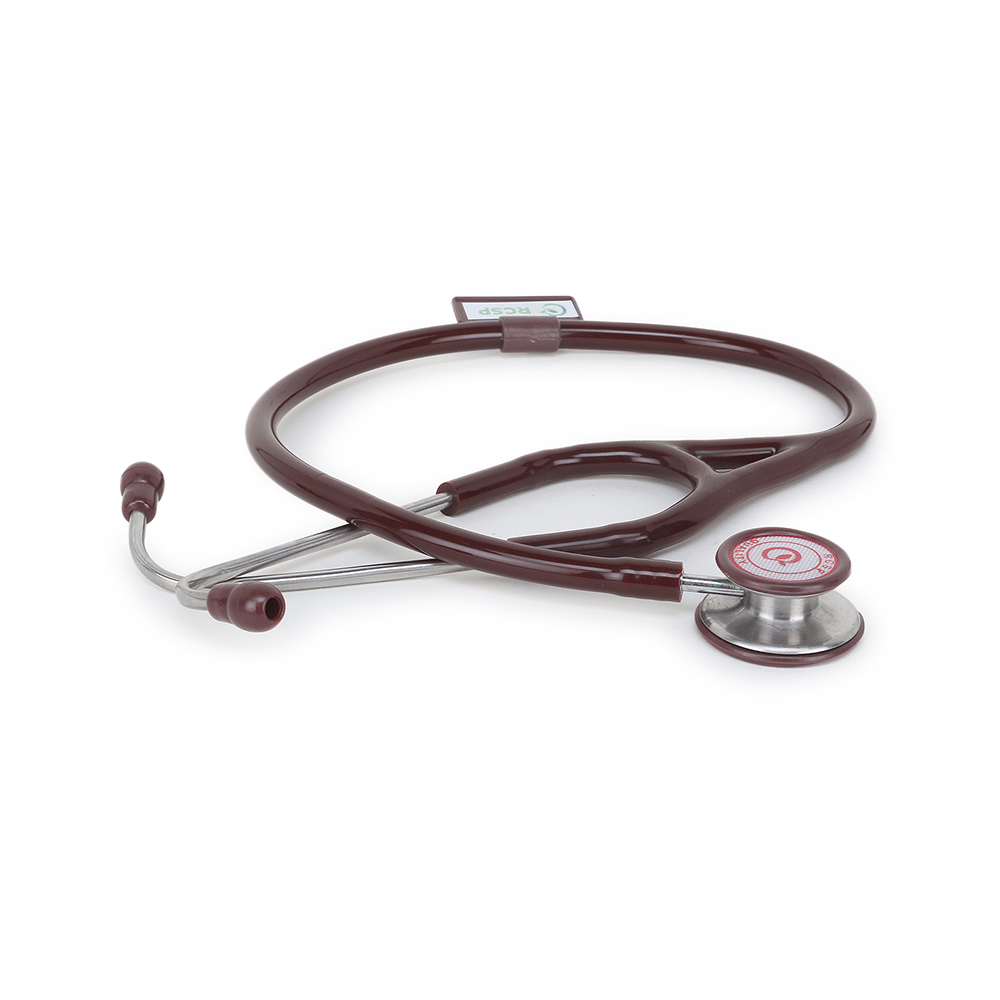 RCSP Super Deluxe III Dual Head Stethoscope Chocolate Brown - Image 6