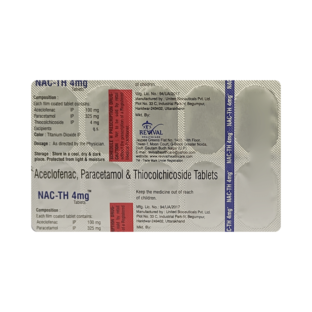 Nac-TH 4mg Tablet - Image 3