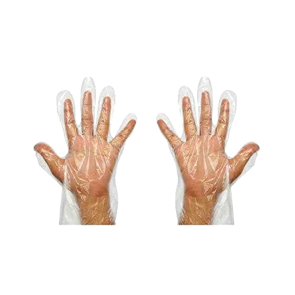 PHS HDPE Disposable Plastic Glove Tear Resistant Transparent Universal - Image 2