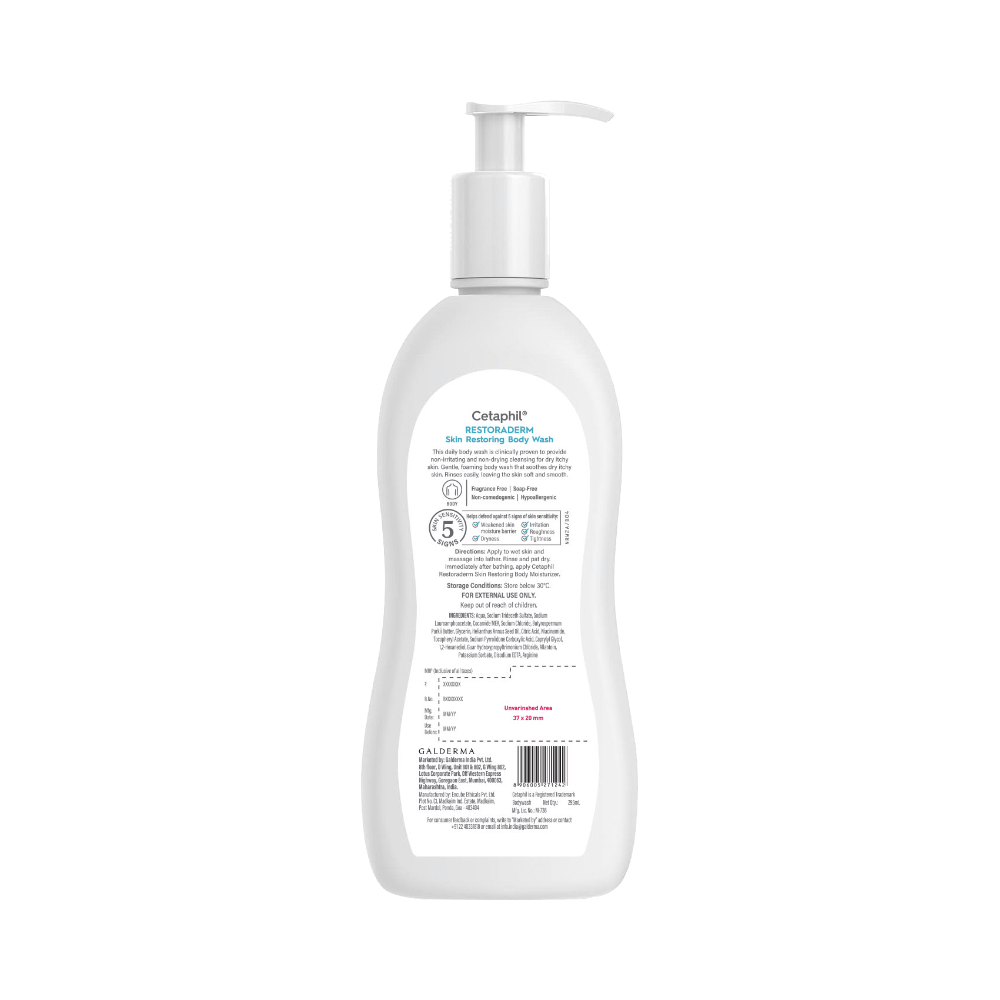 Cetaphil Restoraderm Skin Restoring Body Wash | For Very Dry, Sensitive Skin - Image 2