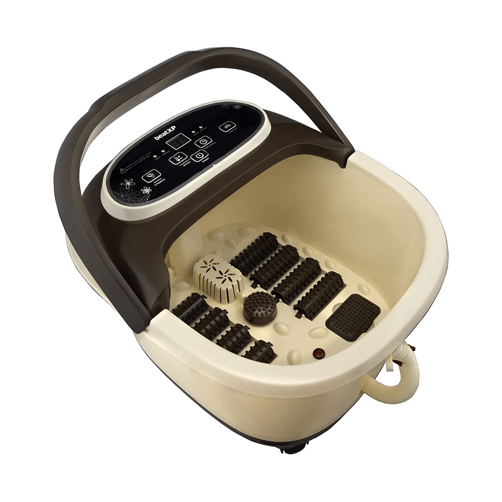 beatXP Nature Tub Foot Spa Bubble Massager with 8 Shiatsu Rollers