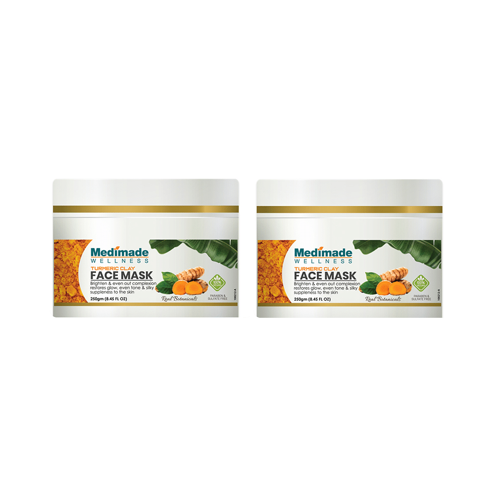 Medimade Wellness Turmeric Clay  Face Mask (250gm Each) - Image 1