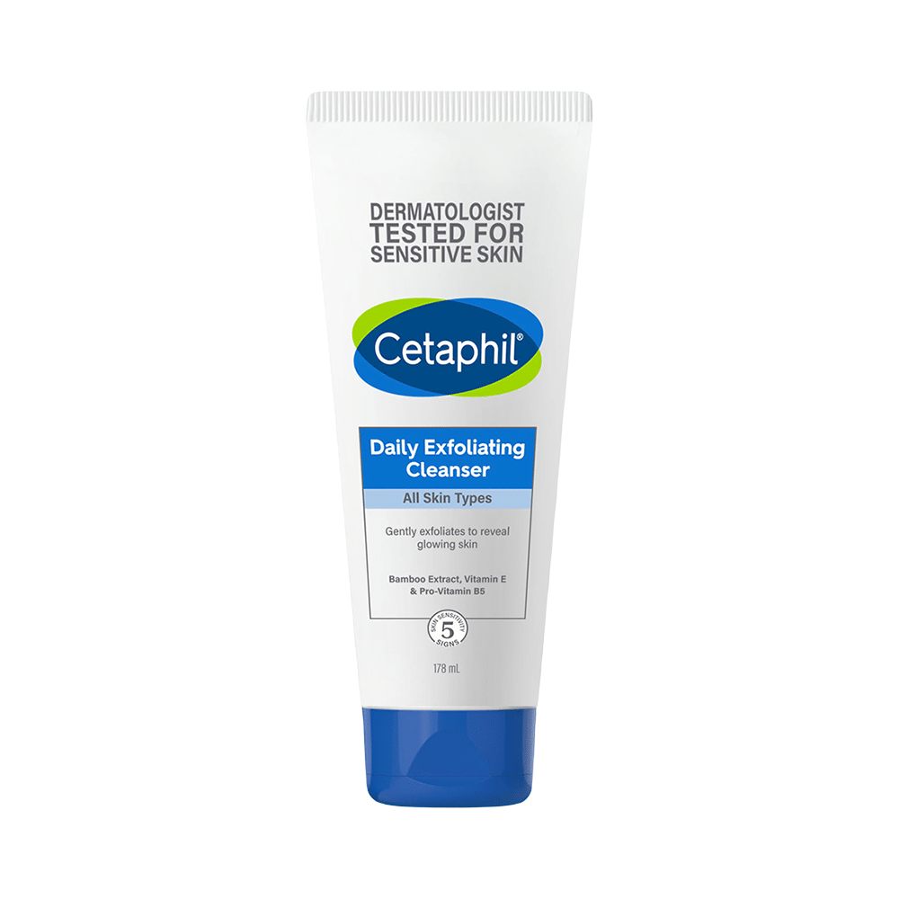 New Cetaphil Daily Exfoliating Cleanser with Vitamin E | For All Skin Types Cleanser - Image 1