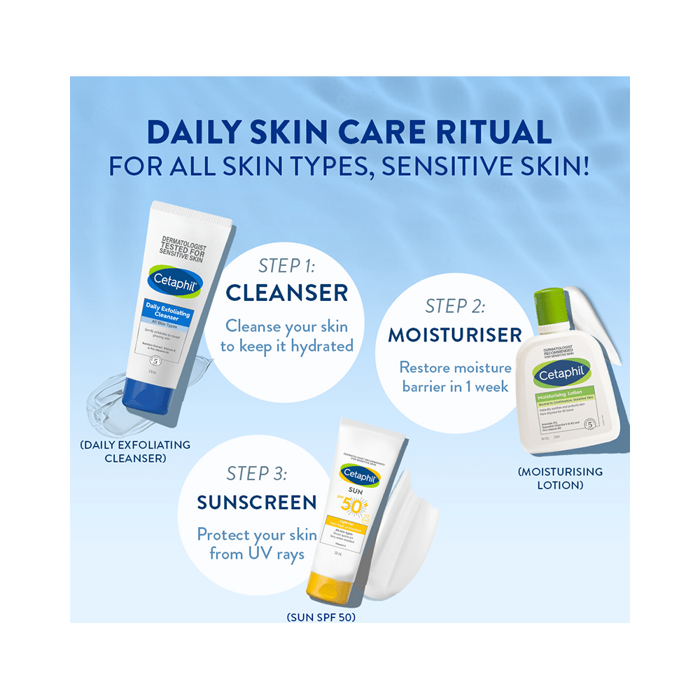 New Cetaphil Daily Exfoliating Cleanser with Vitamin E | For All Skin Types Cleanser - Image 7