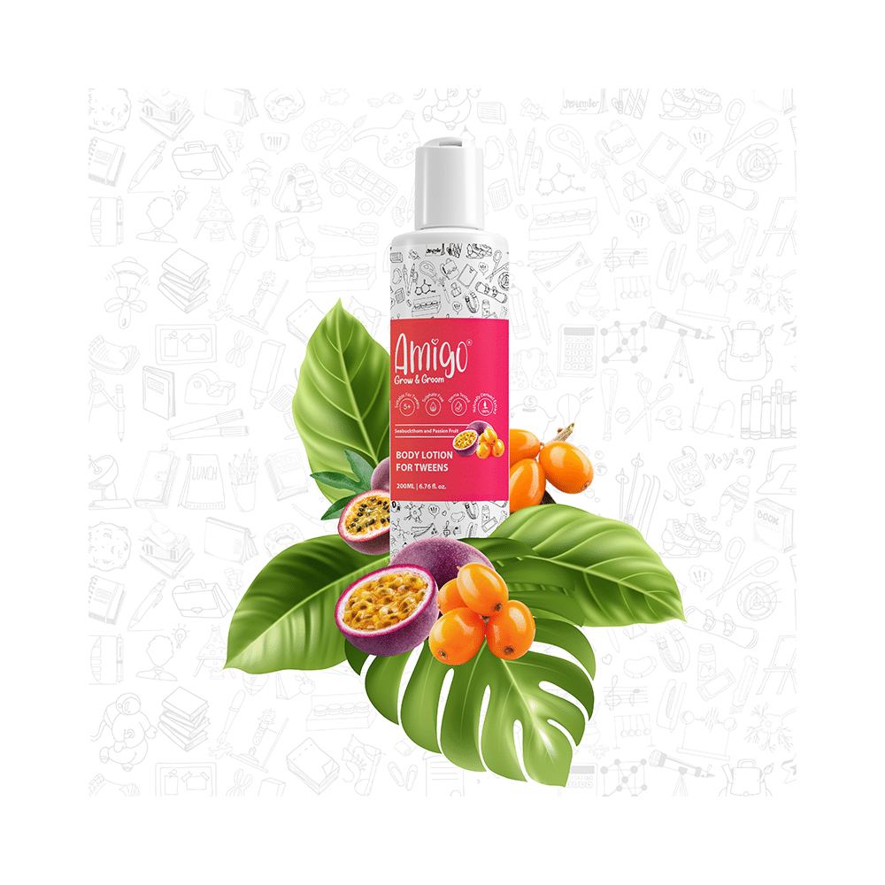 Amigo Seabuckthorn and Passion Fruit Body Lotion for Tweens - Image 3