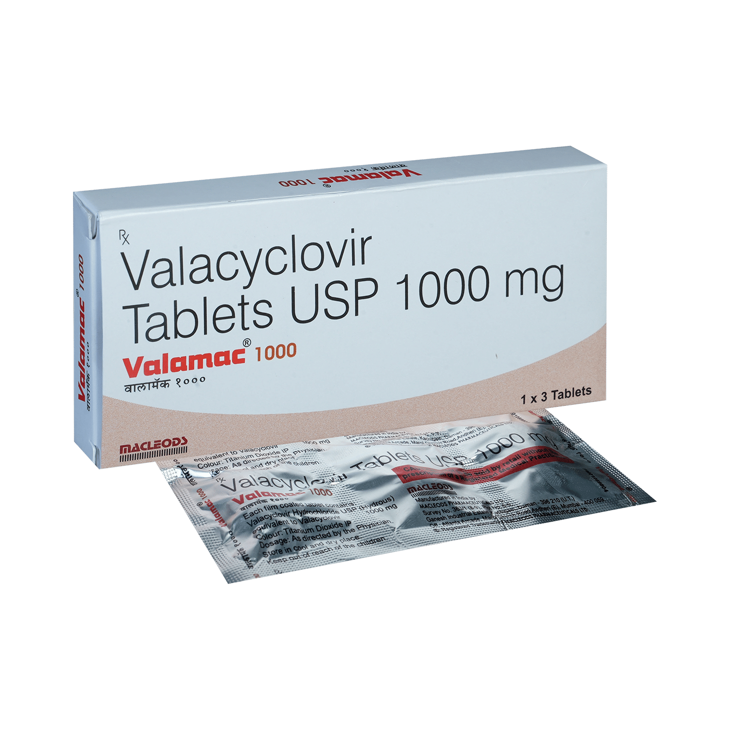 Valamac 1000mg Tablet
