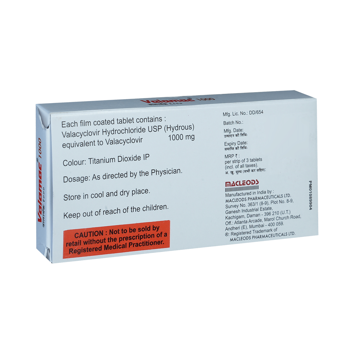 Valamac 1000mg Tablet - Image 3