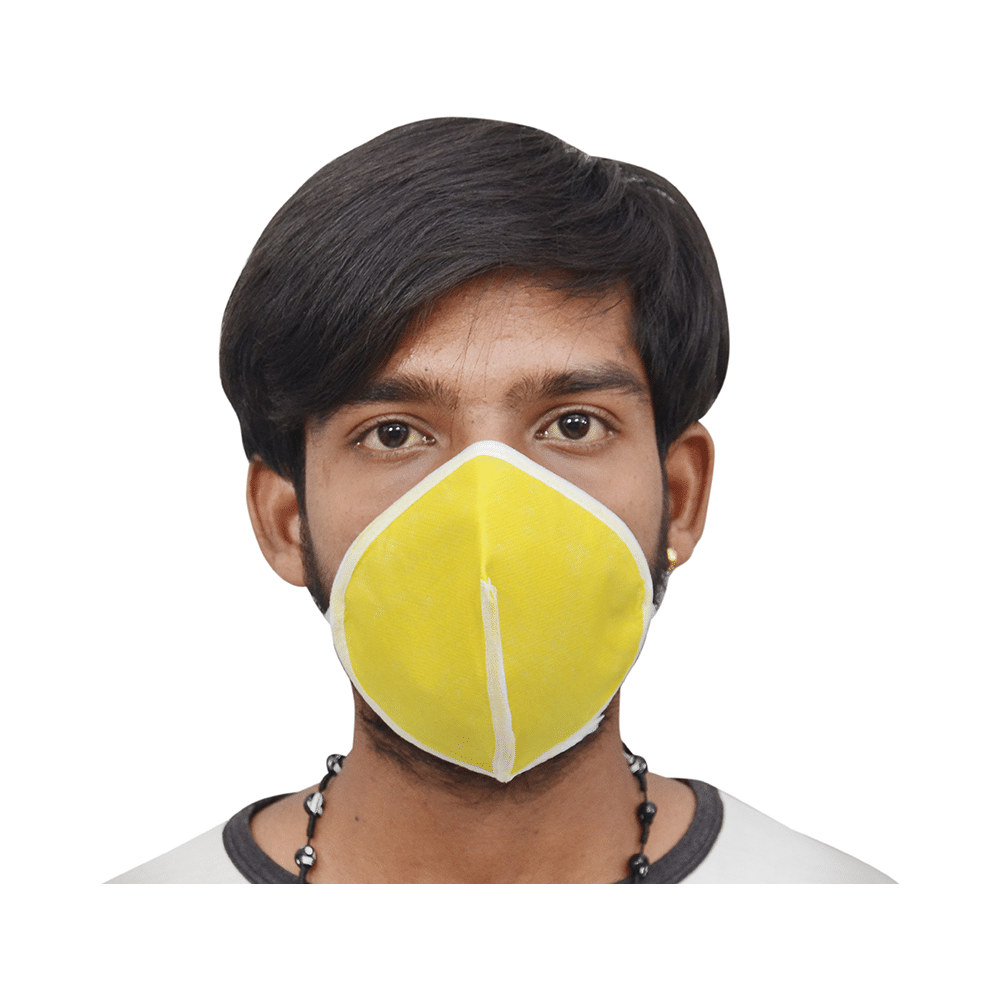 Dominion Care Single Layer Anti Pollution Mask Yellow - Image 3