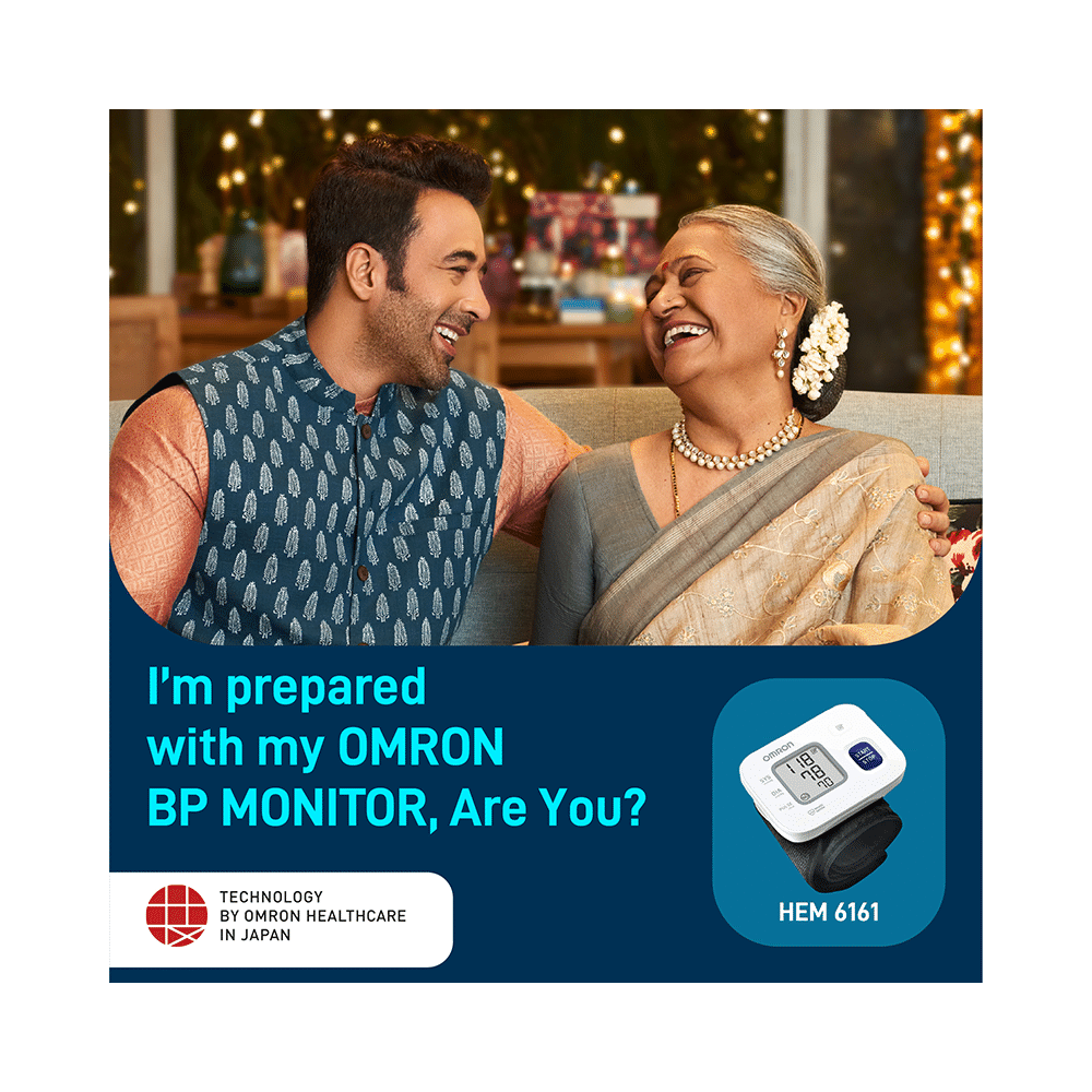 Omron HEM 6161 Fully Automatic Wrist Blood Pressure Monitor White - Image 2