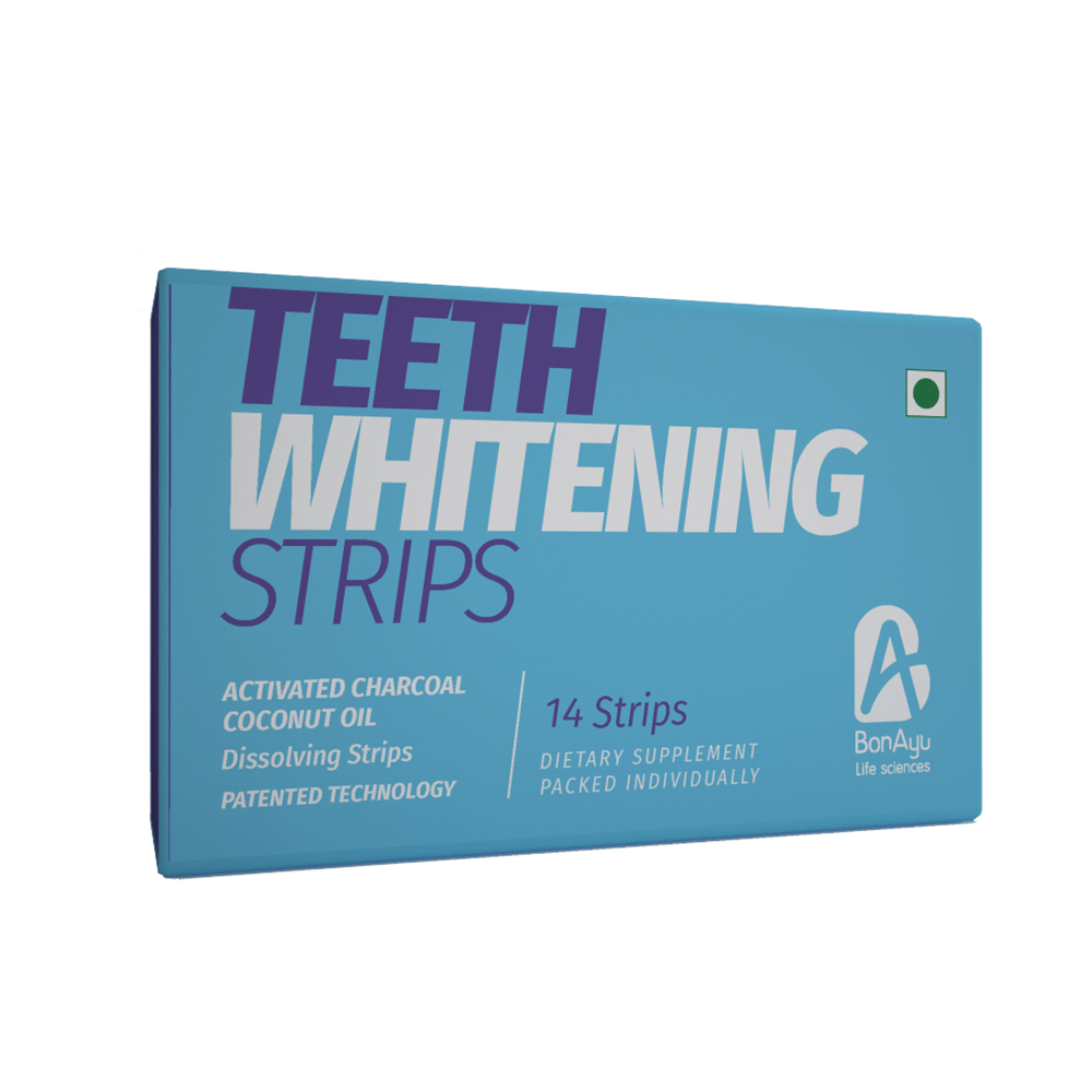 BonAyu Teeth Whitening | With Activated Charcoal & Coconut Oil | Strip