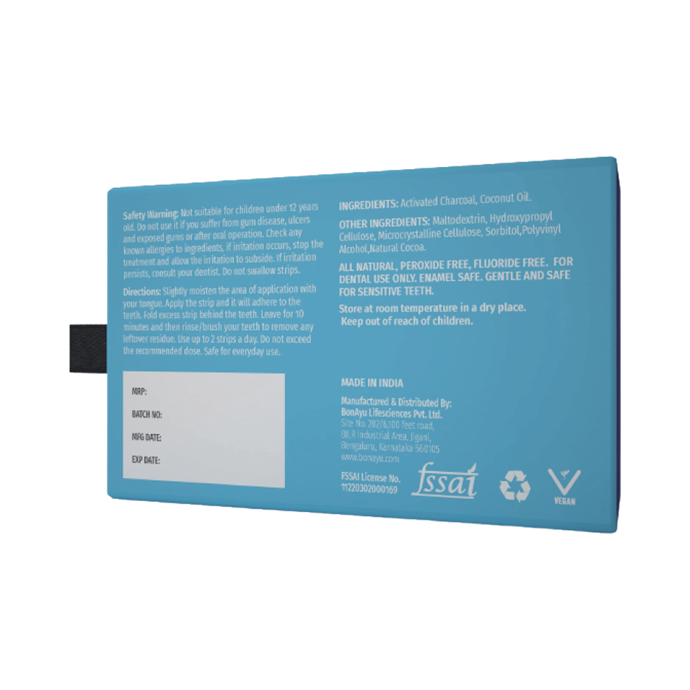 BonAyu Teeth Whitening | With Activated Charcoal & Coconut Oil | Strip - Image 3