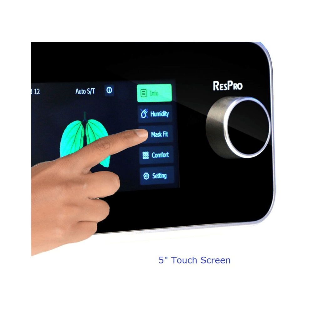 Respro ST25A Auto BiPAP with AVAPS Tidal Volume Machine with Humidifier and Full Face Mask - Image 4