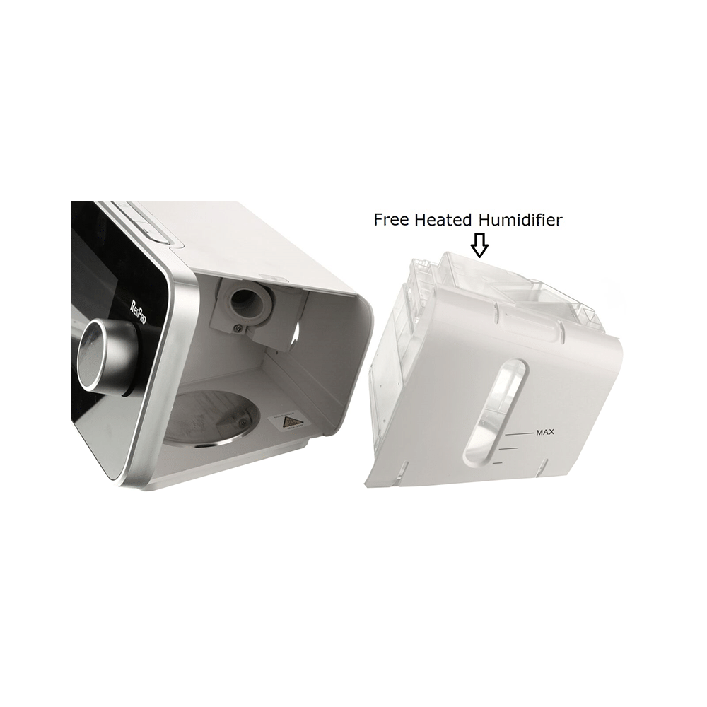 Respro ST25A Auto BiPAP with AVAPS Tidal Volume Machine with Humidifier and Full Face Mask - Image 2