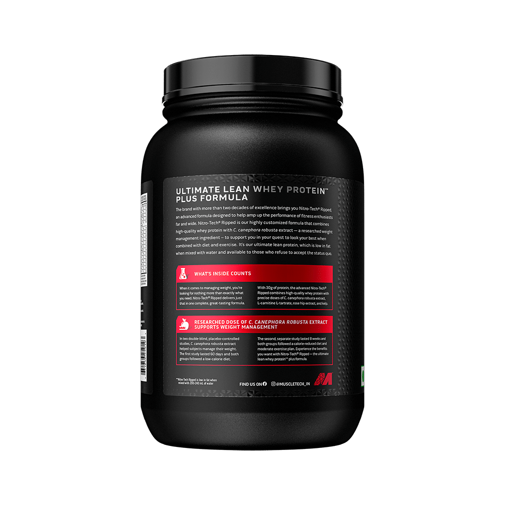 Muscletech Nitro Tech Ripped Powder Chocolate Fudge Brownie - Image 2