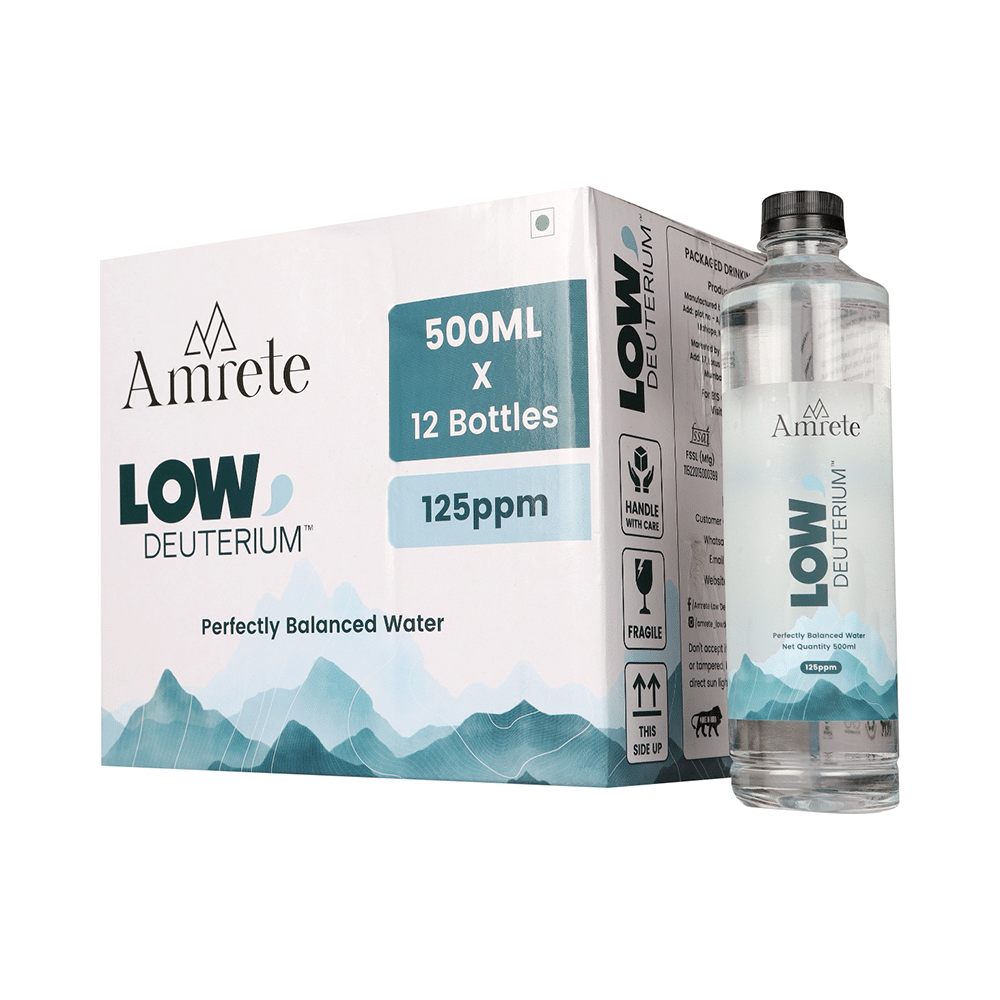 Amrete Low Deuterium Perfectly Balanced Water 125ppm (500ml Each) - Image 4