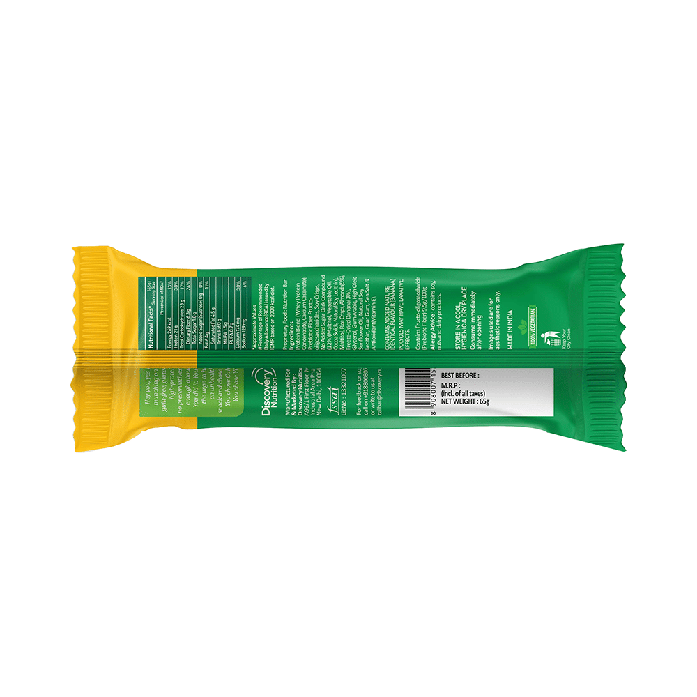 CaliBar Protein Crispy Bar (65gm Each) Banana Binge - Image 4