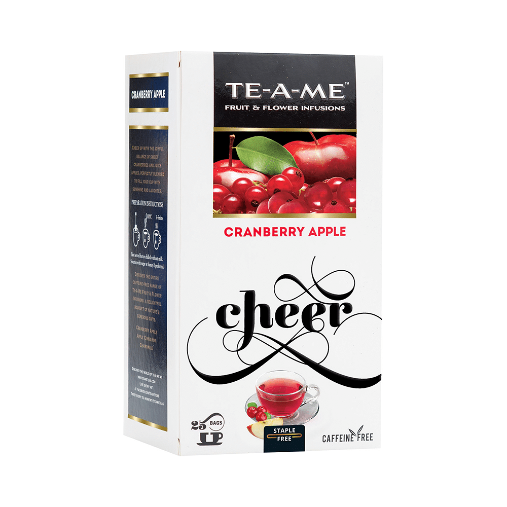 TE-A-ME Fruit & Flower Infusion Bag (1.5gm Each) Cranberry Apple - Image 1