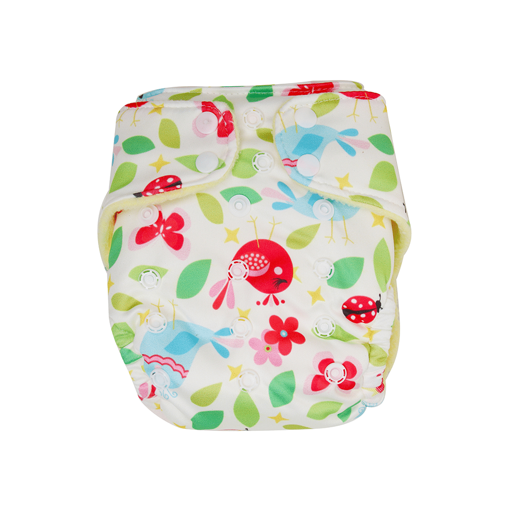 Neonate Care Reusable Cloth Diaper with Diaper Inserts Pink