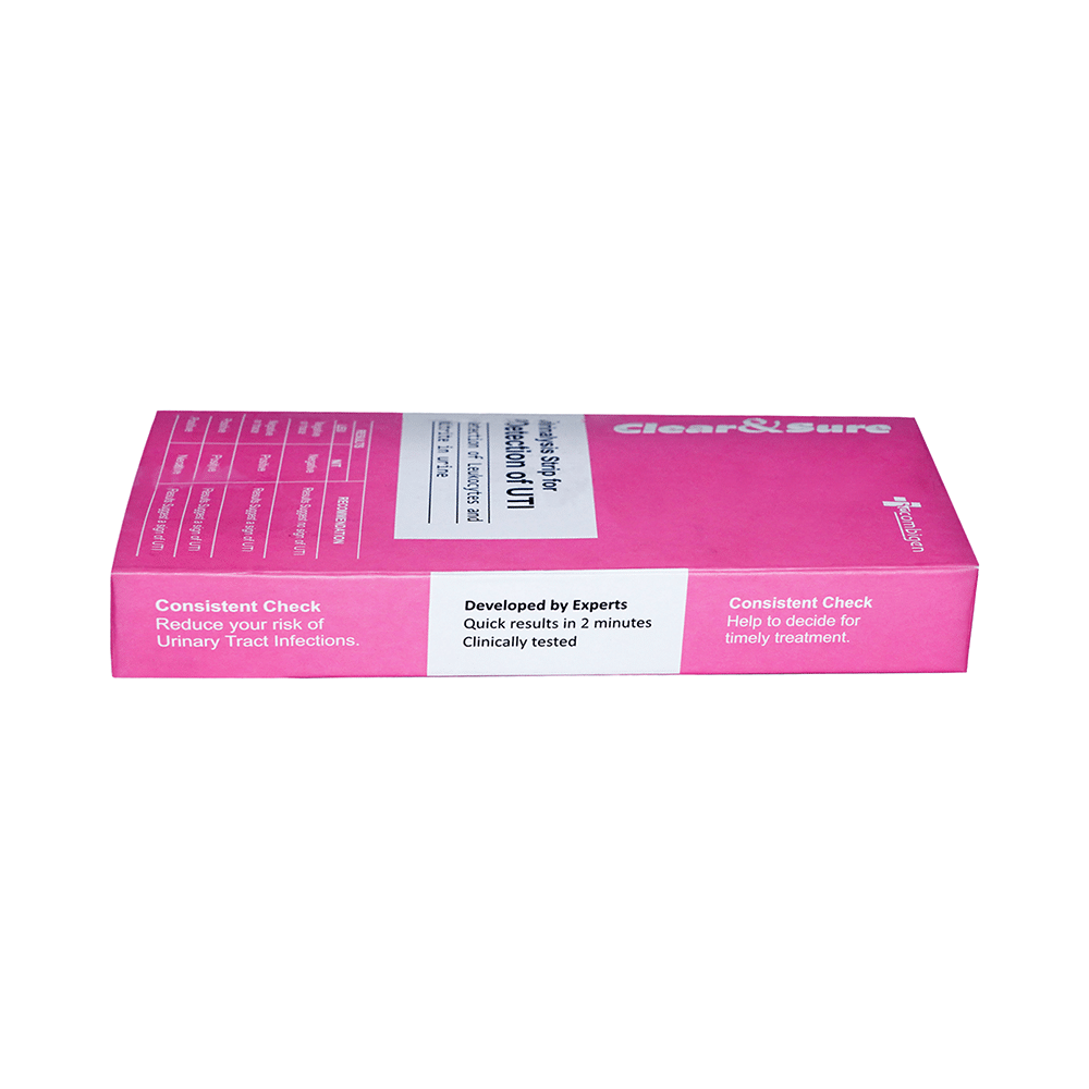 Clear & Sure Urinalysis Strip for Detection for UTI Antibody Test Kit - Image 3