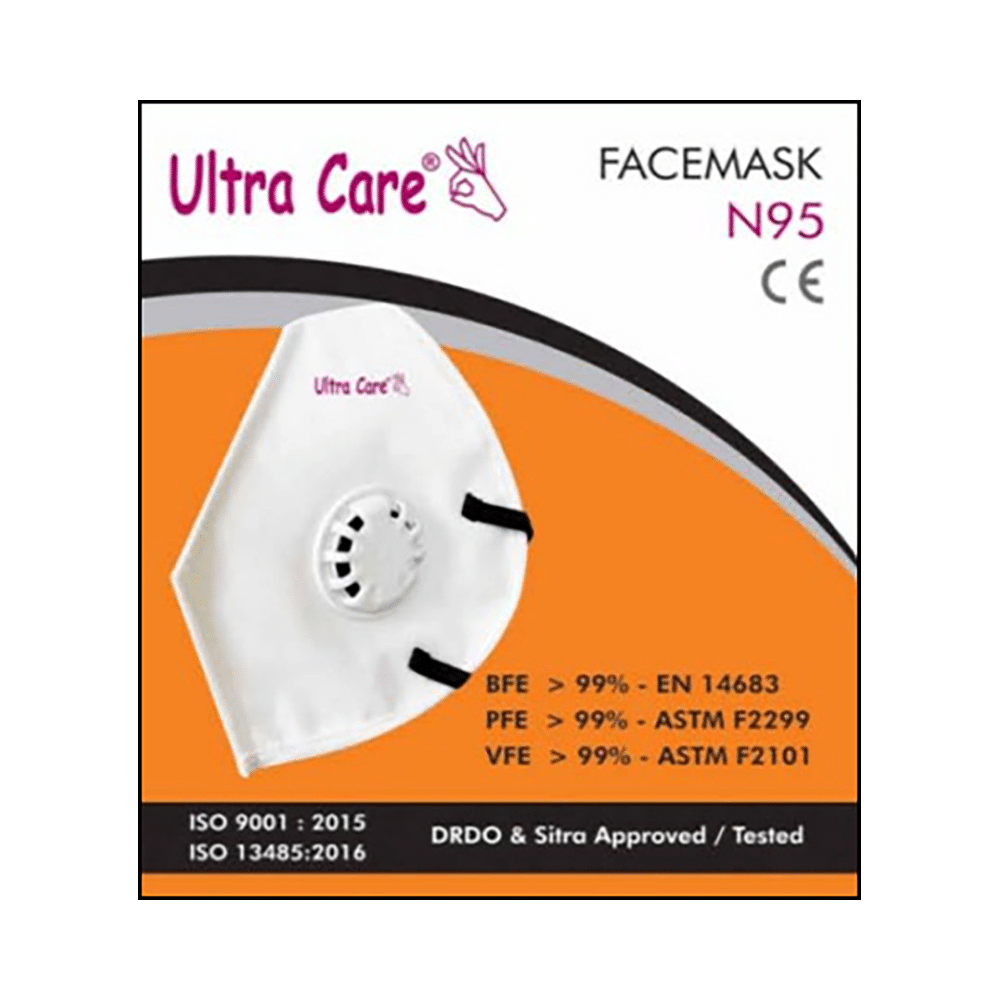 Ultra Care N 95 Ear Loop | Elastic | Latex-Free | Secure and Comfortable Fit Face Mask - Image 5