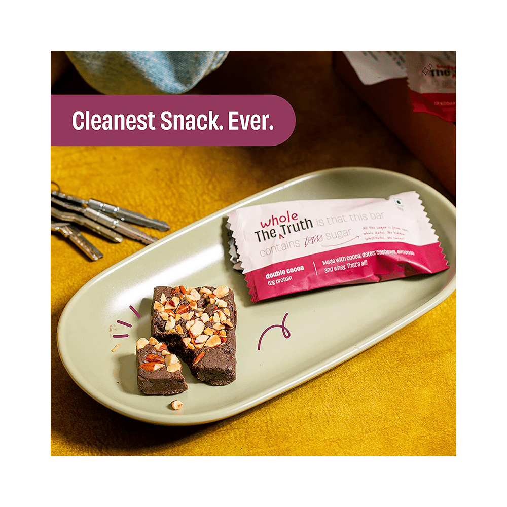 The Whole Truth Protein Bar (52gm Each) | Double Cocoa - Image 5