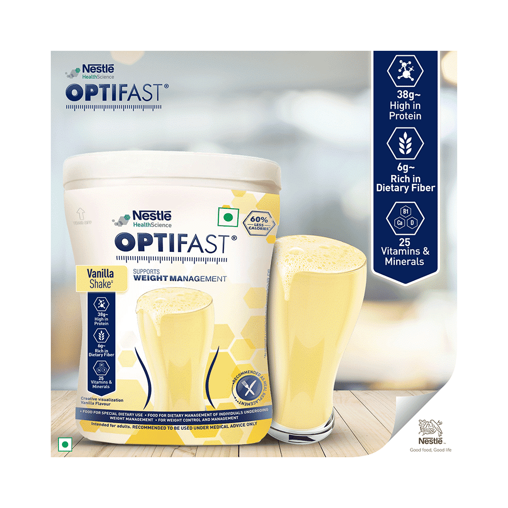 Nestle Optifast with Protein, Fibre, Vitamins & Minerals for Weight Management | Flavour Vanilla - Image 6