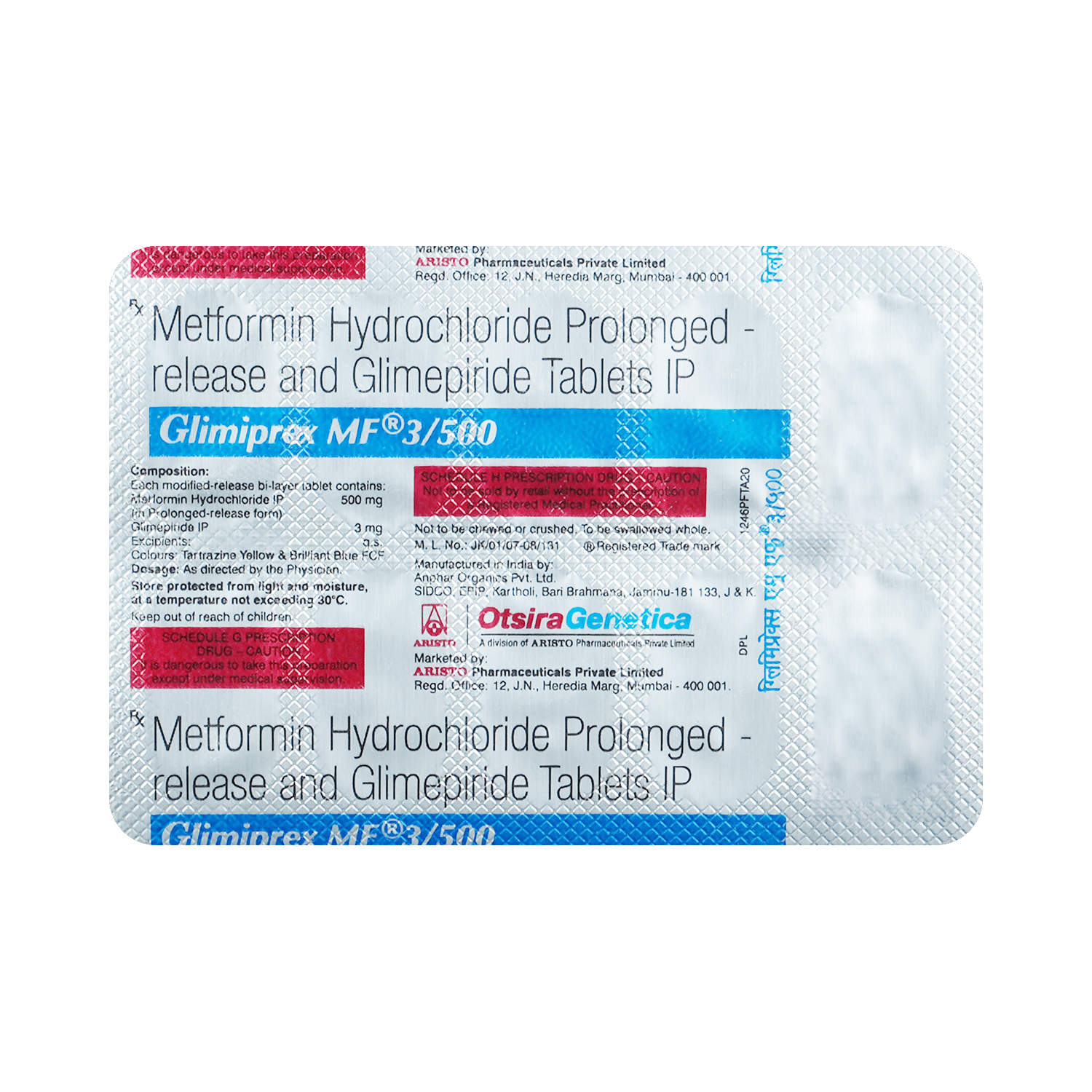 Glimiprex MF 3mg/500mg Tablet PR - Image 6