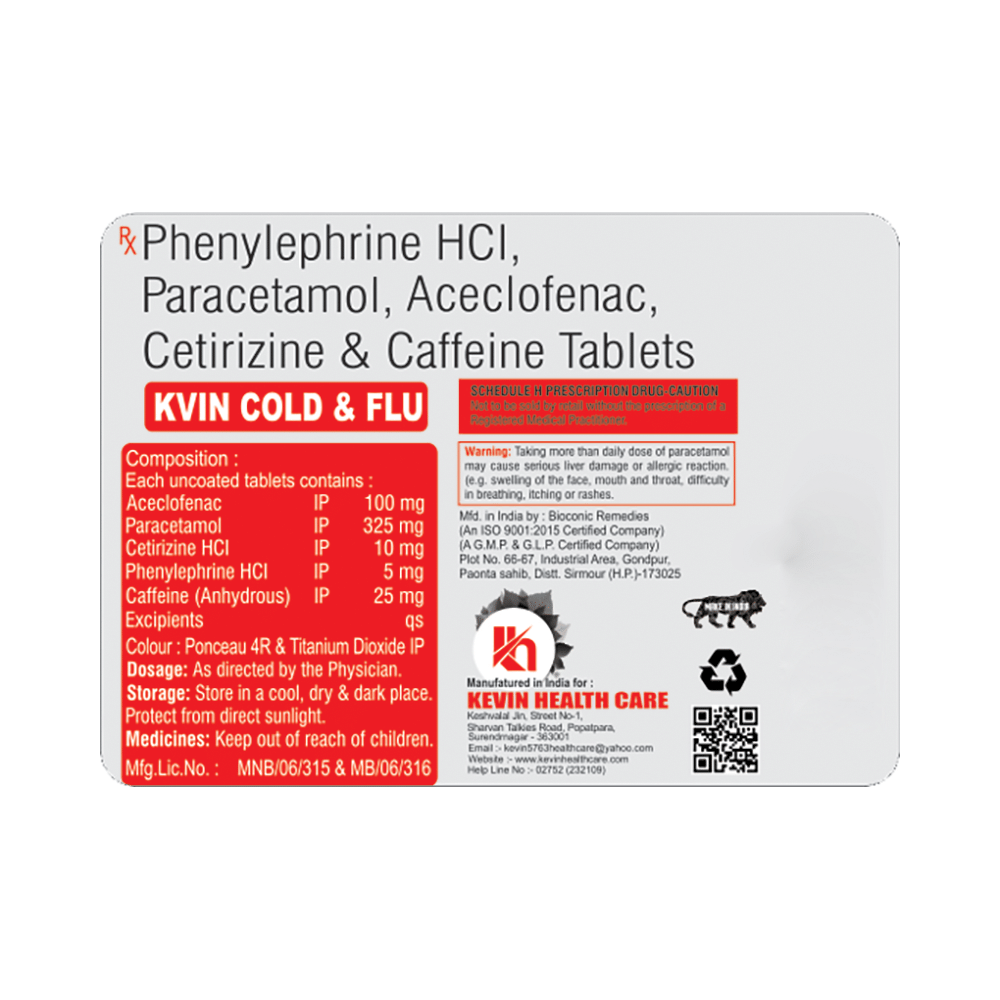 Kvin Cold & Flu Tablet - Image 2
