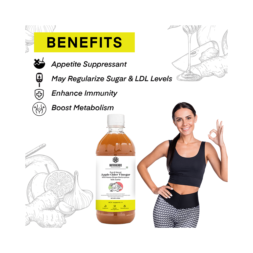 Nutriherbs Honey Ginger Garlic Cider Vinegar - Image 4