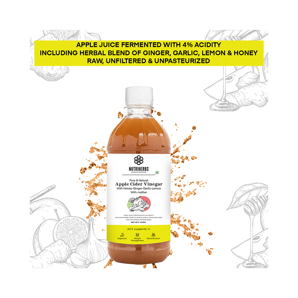 Nutriherbs Honey Ginger Garlic Cider Vinegar - Image 7