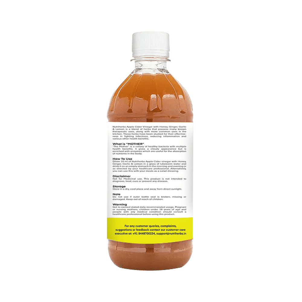 Nutriherbs Honey Ginger Garlic Cider Vinegar - Image 3