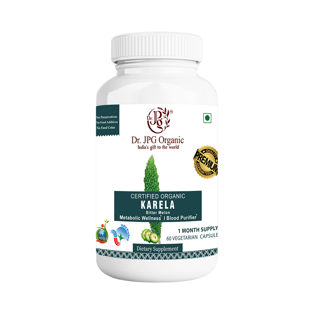 Dr. JPG Organic Karela Vegetarian Capsule - Image 1