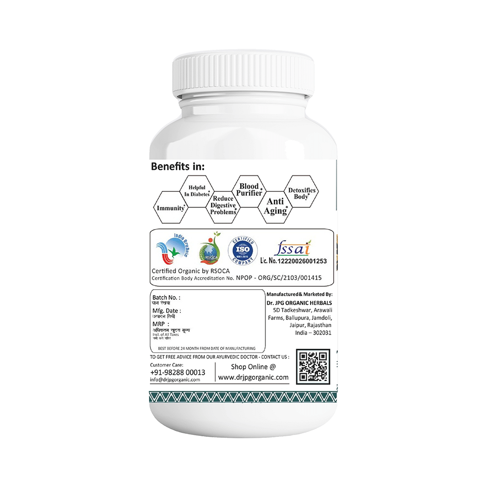 Dr. JPG Organic Karela Vegetarian Capsule - Image 3