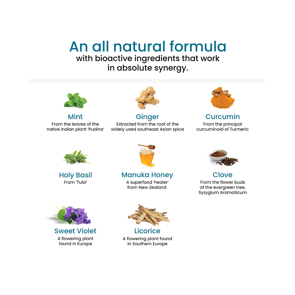 Wellbeing Nutrition Melts into Throat Relief | Oral Thin Strips with Honey & Curcumin | Flavour Soothing Ginger Honey - Image 6