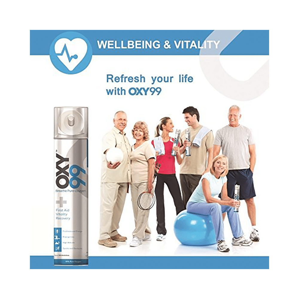 Oxy99 Portable Oxygen Can (6ltr Each) with 1 Mask - Image 2