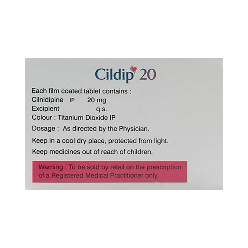 Cildip 20 Tablet - Image 2