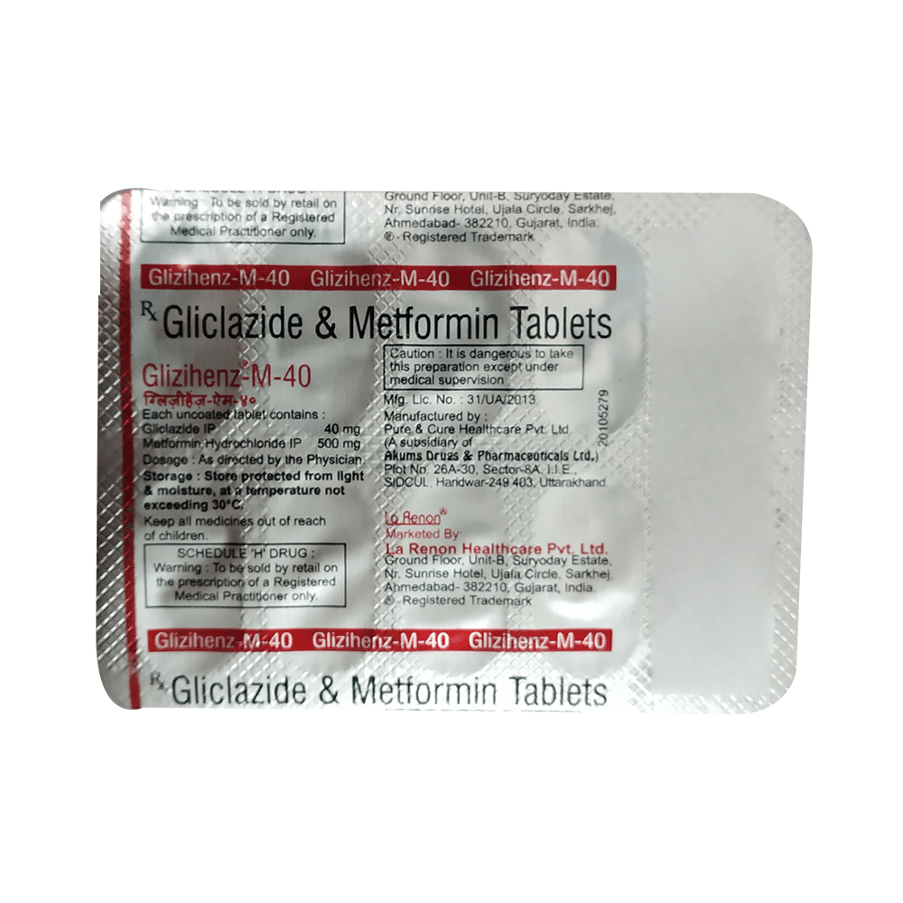 Glizihenz-M 40 Tablet - Image 1