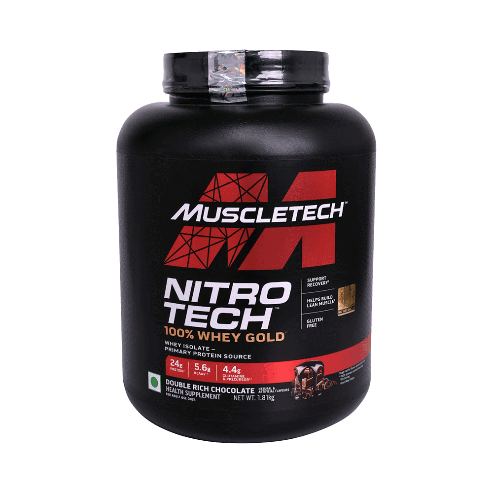 Muscletech Nitrotech 100% Whey Gold Double Rich Chocolate - Image 1