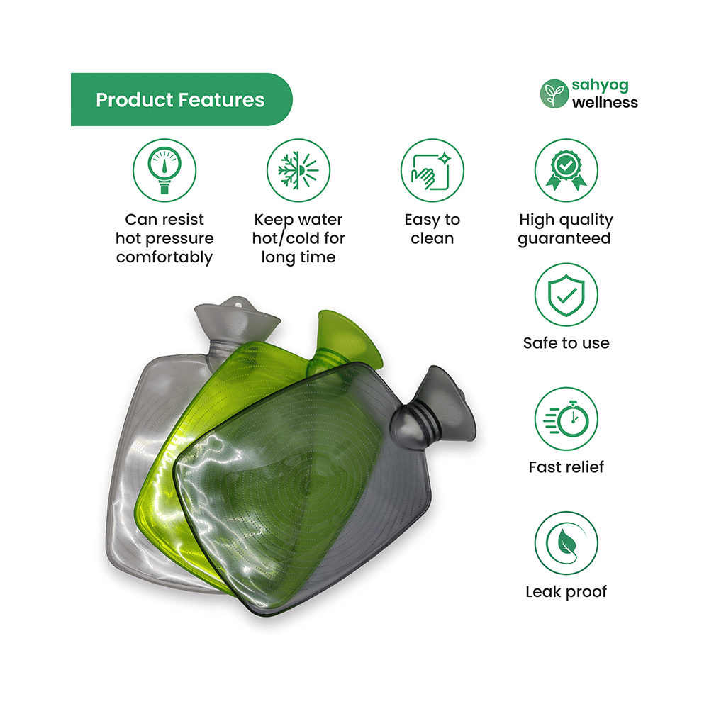 Sahyog Wellness PVC Hot & Cold Water Bottle Multicolor - Image 4