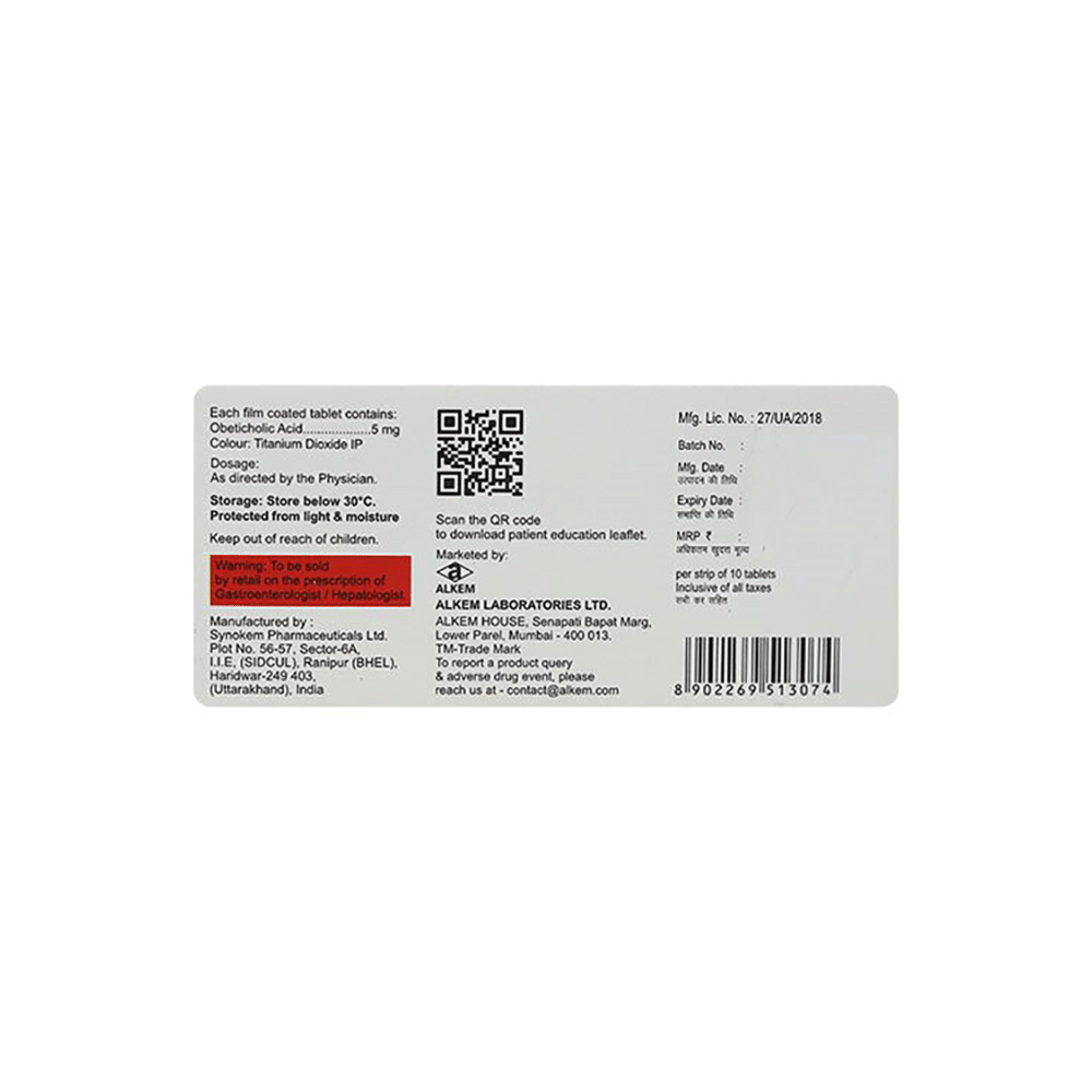 Obetohep 5mg Tablet - Image 2