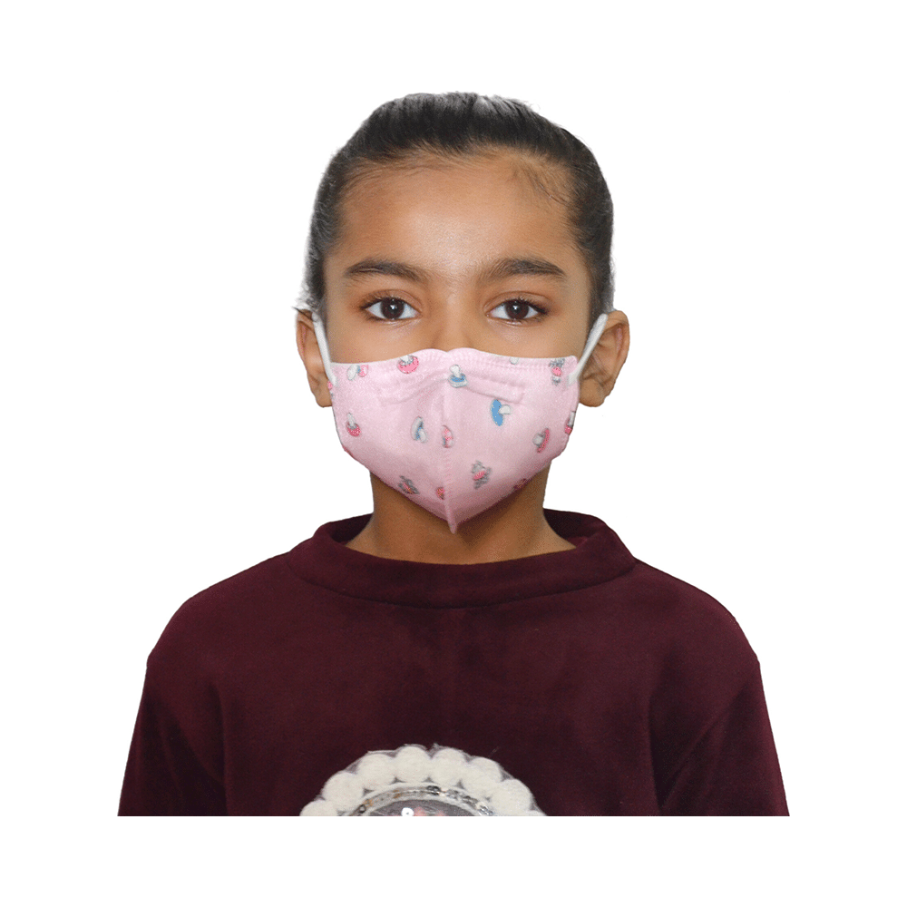 Advind Healthcare Smog Guard N95 Kids Mask without Valve for 4-12 Years Blue Mickey Mouse, Truck Print, Pink Mushroom & Animal Print Design - Image 17