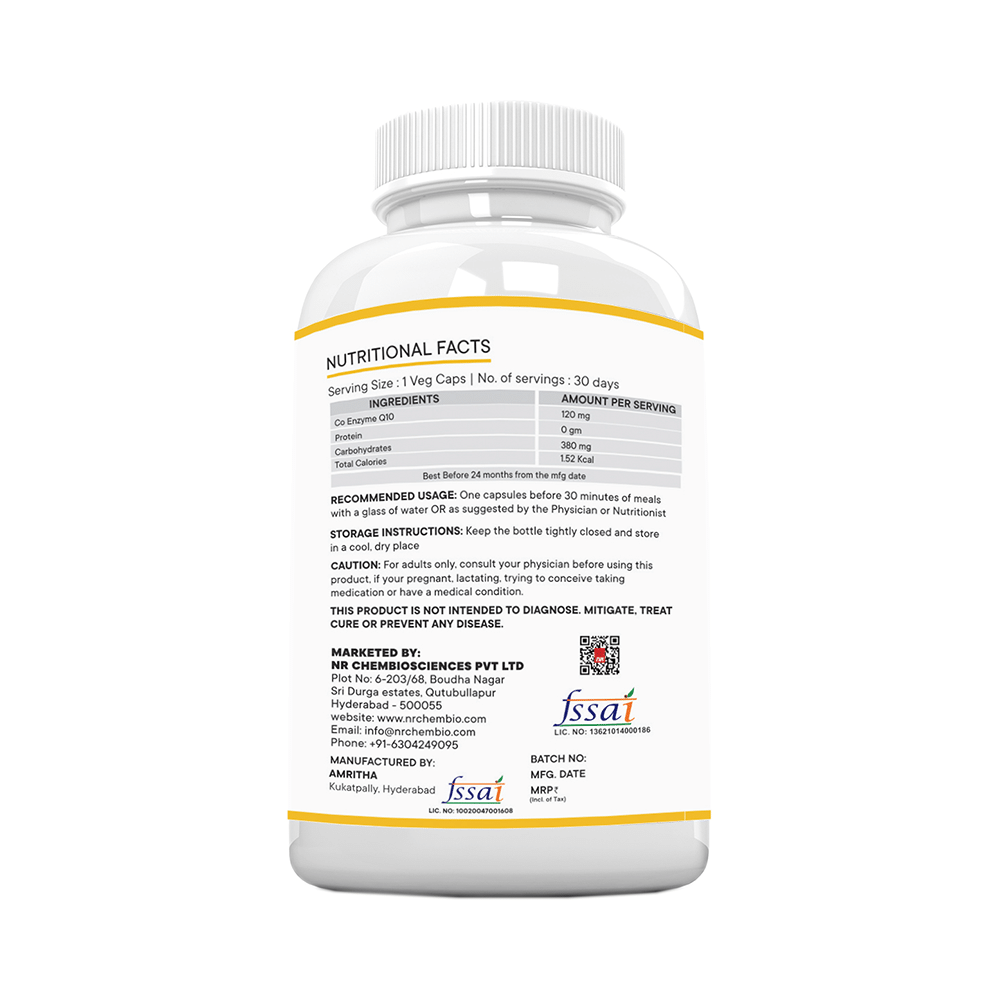 NeuRapid Co Enzyme Q10 Veg Capsule - Image 3
