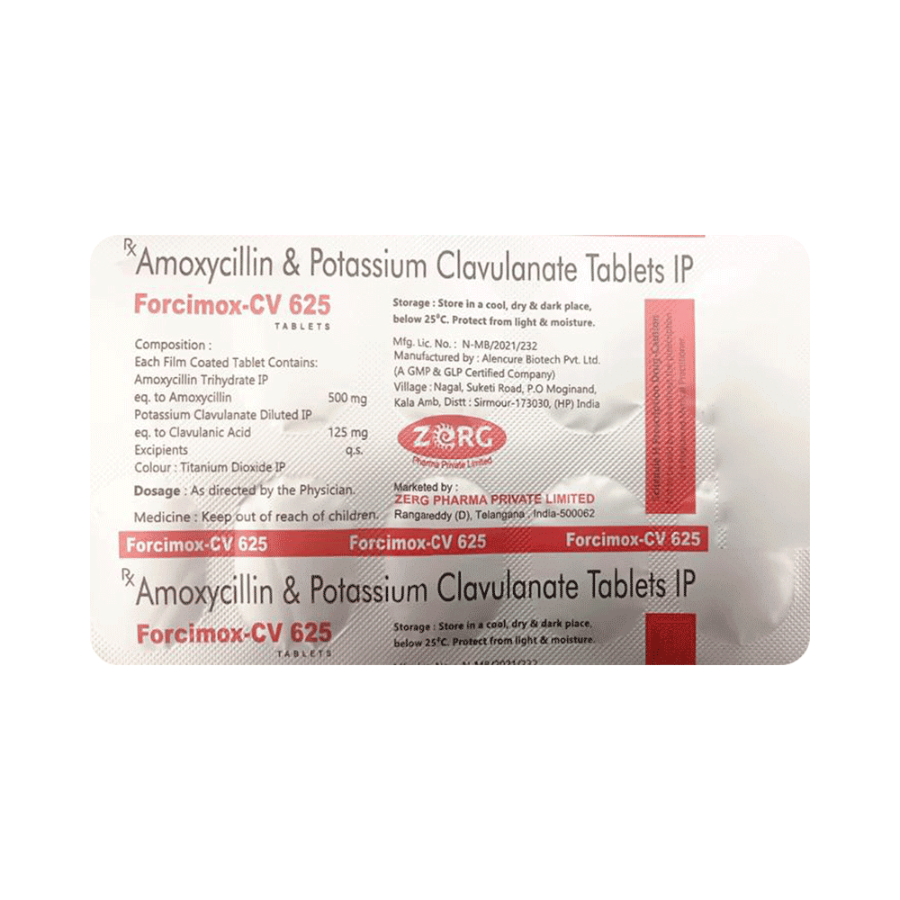Forcimox-CV 625 Tablet - Image 3