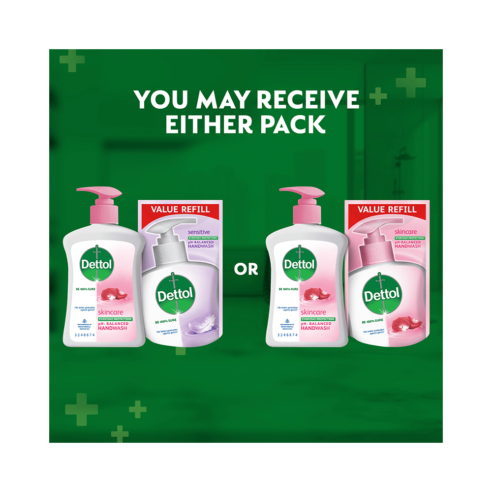 Dettol Skincare Liquid Handwash 200ml with Skincare Liquid Handwash Refill 175ml - Image 4