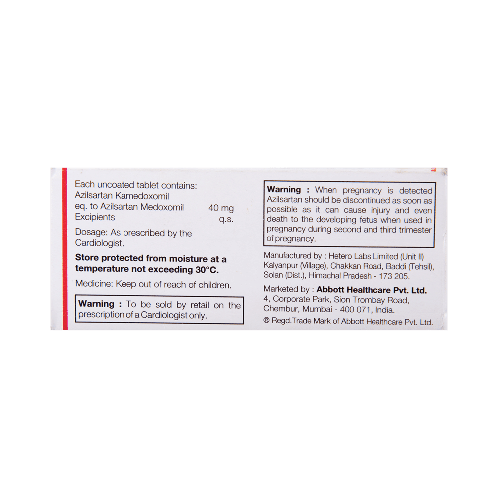Aziltrend 40 Tablet - Image 2